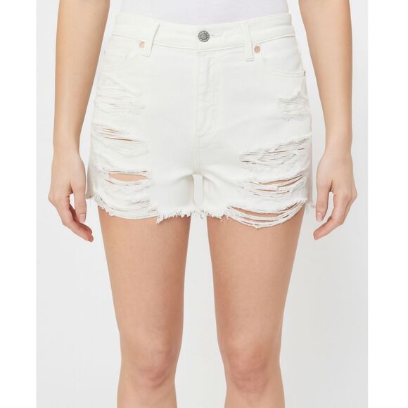 Free People Pants - We The Free Distressed Shorts Raw Hem Rigid 25